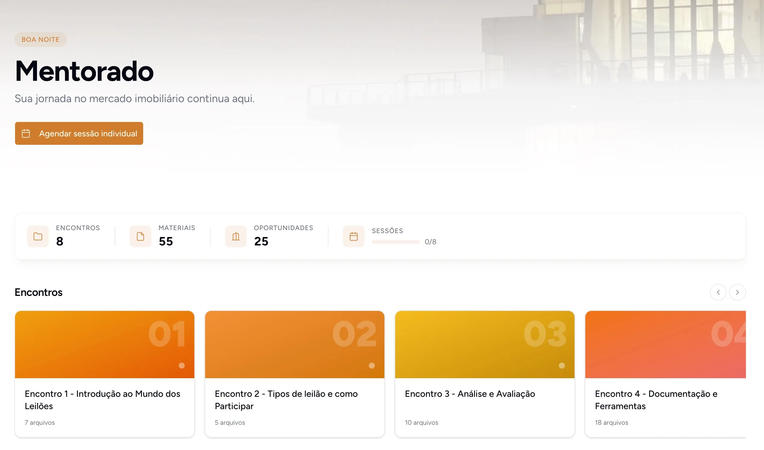 Plataforma Multiplique Patrimônio — área do aluno